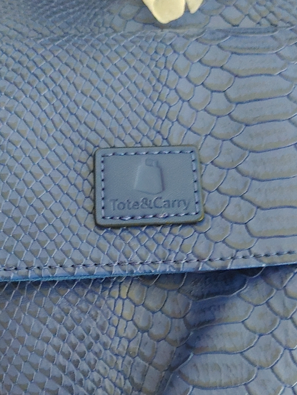 Tote & Carry Royal Blue Embossed Vegan Leather Tactical Vest Size L (1264) - Picture 5 of 16